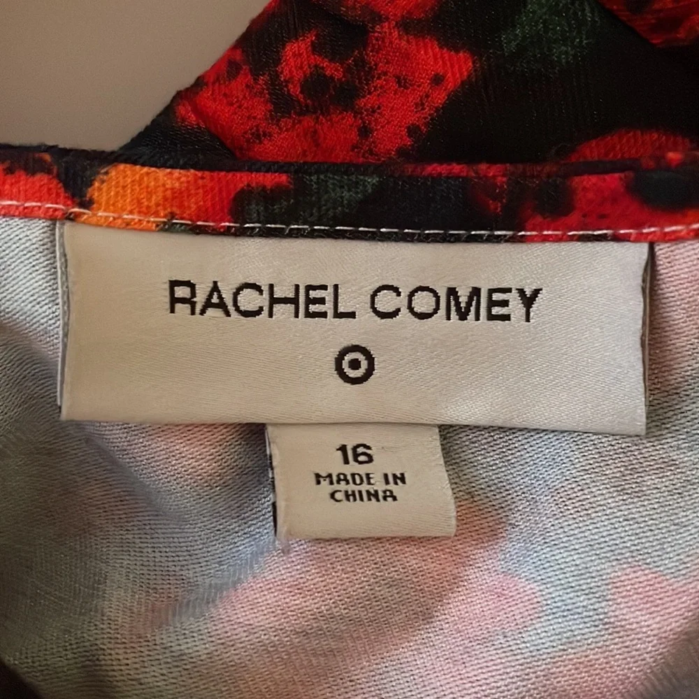 Rachel Comey Black Maxi Dress with Red Floral Print - Picture 8 of 10